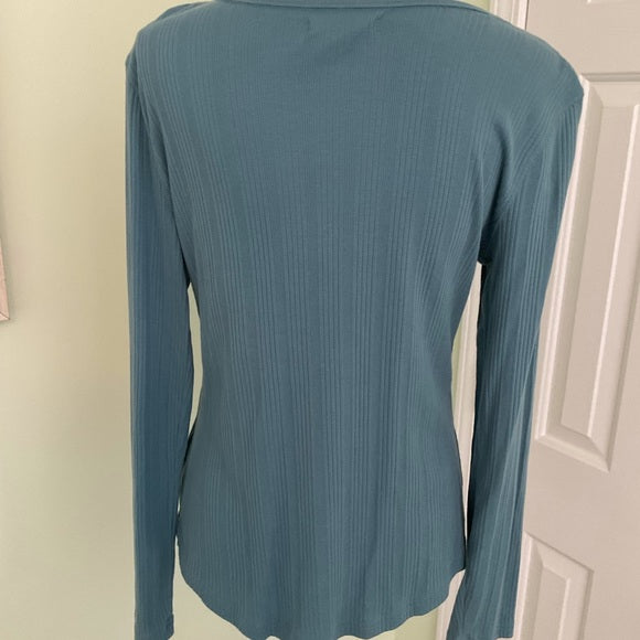Chaps ribbed long sleeve top