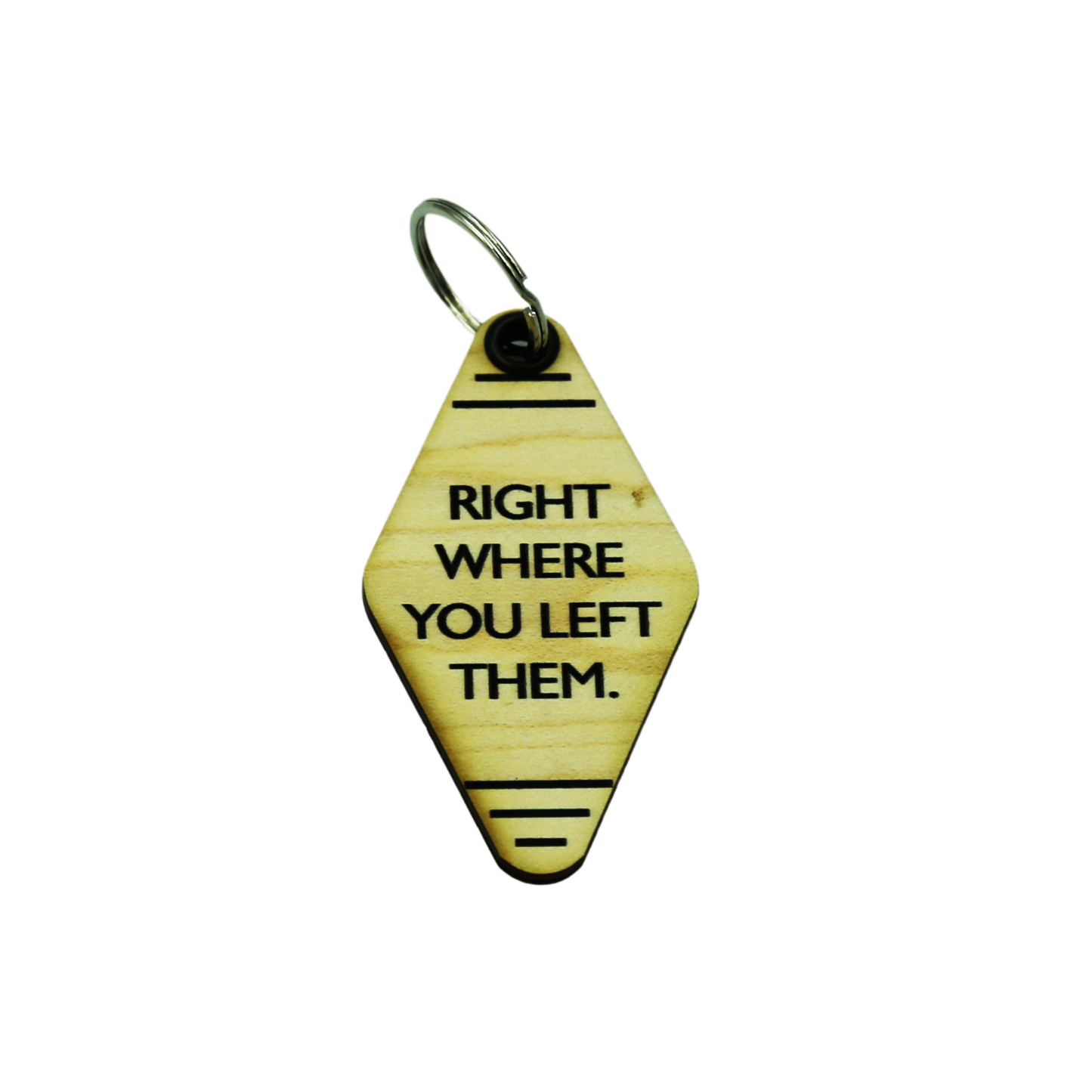 Driftless Studios - Funny Keychains - Right Where You Left Them