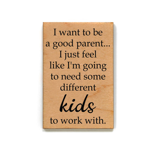 Driftless Studios - Magnet - I Want To Be A Good Parent... - XM025