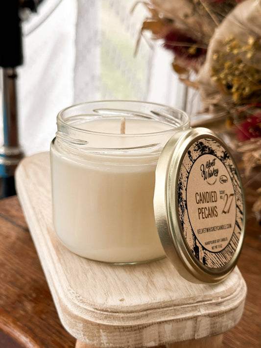 Velvet Whiskey Candle Co - 11 oz Candied Pecans Candle
