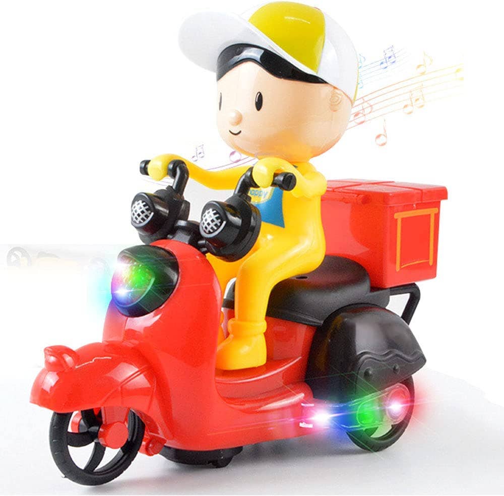 JSBlueRidge Toys - Electric Stunt Tricycle Spinning Toy Bike