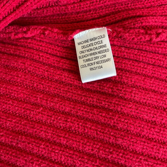 Kim Rogers red sweater vest