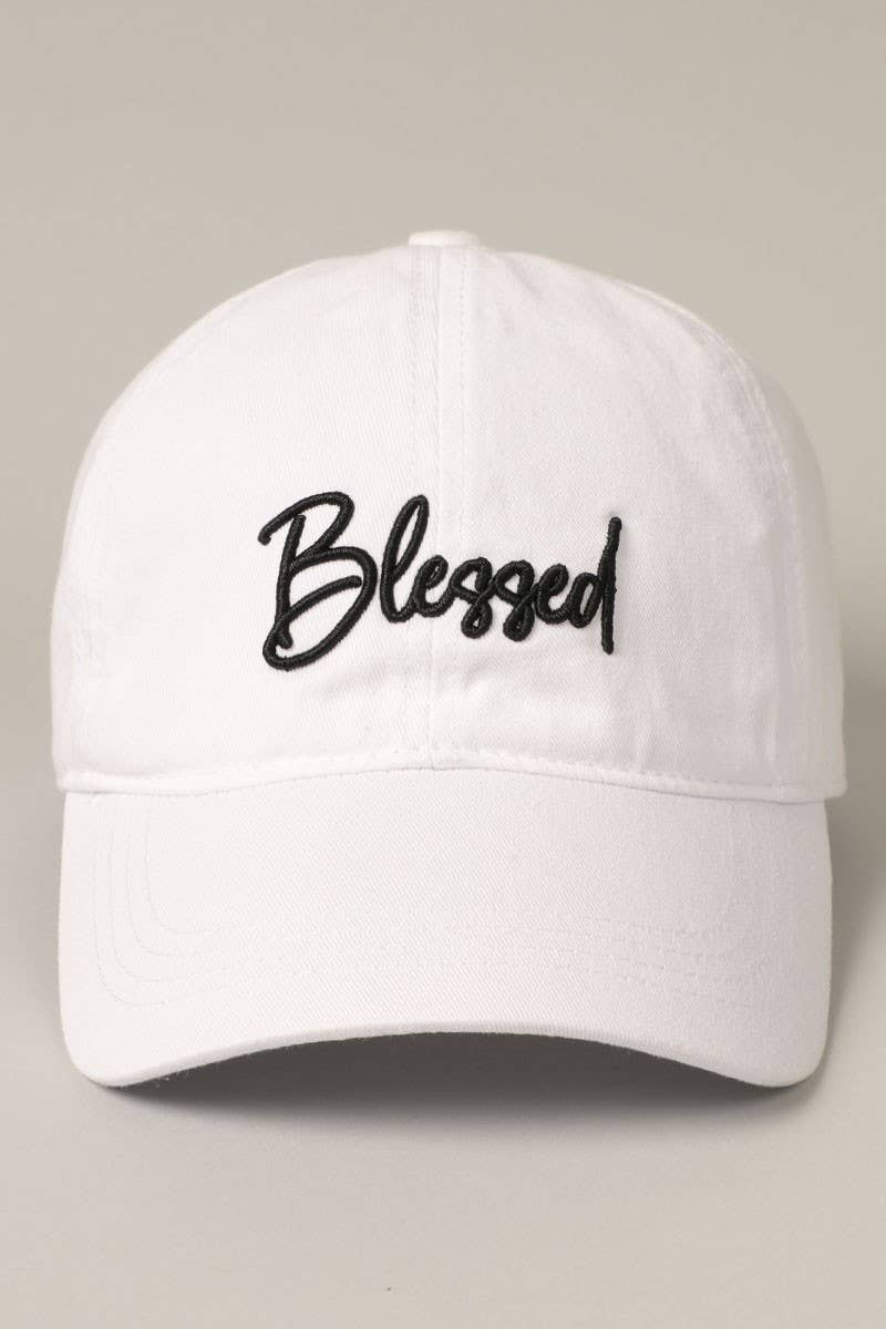 Fashion City - Blessed 3D Embroidery Baseball Dad Hat Cap