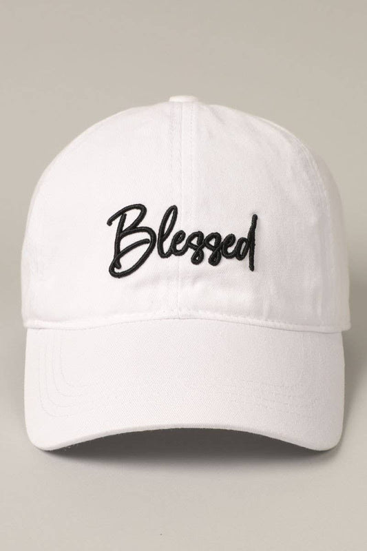 Fashion City - Blessed 3D Embroidery Baseball Dad Hat Cap