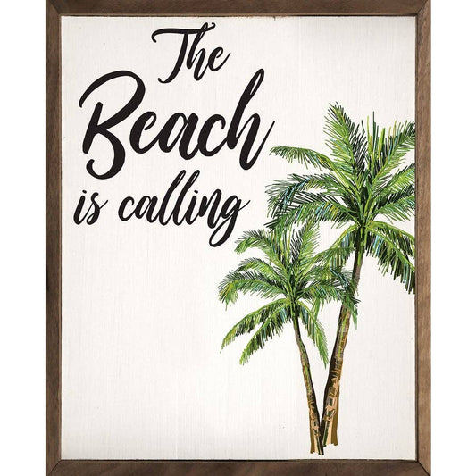 Kendrick Home - The Beach Is Calling Palm Trees White