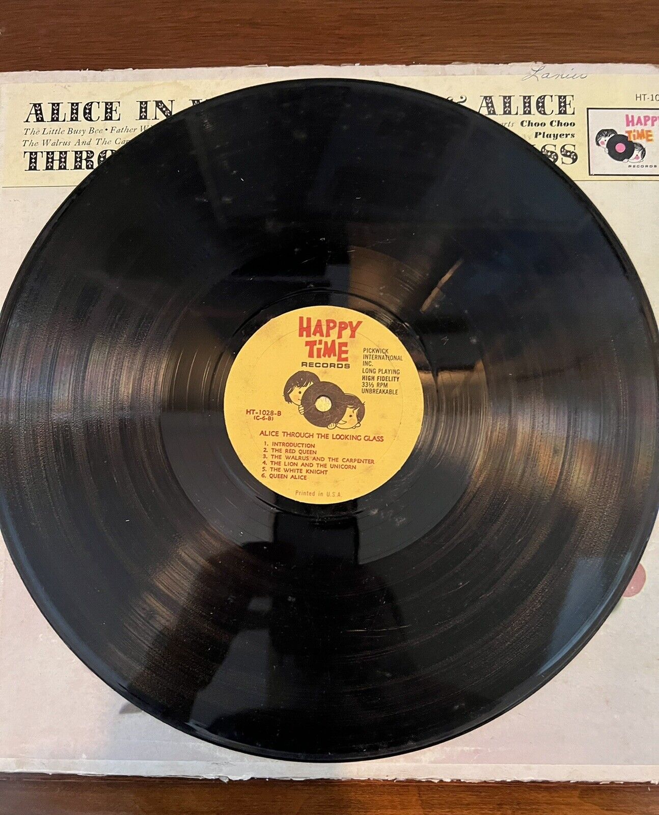 Alice in Wonderland & Alice Through The Looking Glass Vinyl LP Happy Time 102