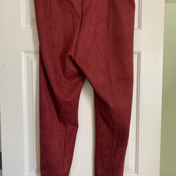 New Direction Burgundy Suede Feel Pants