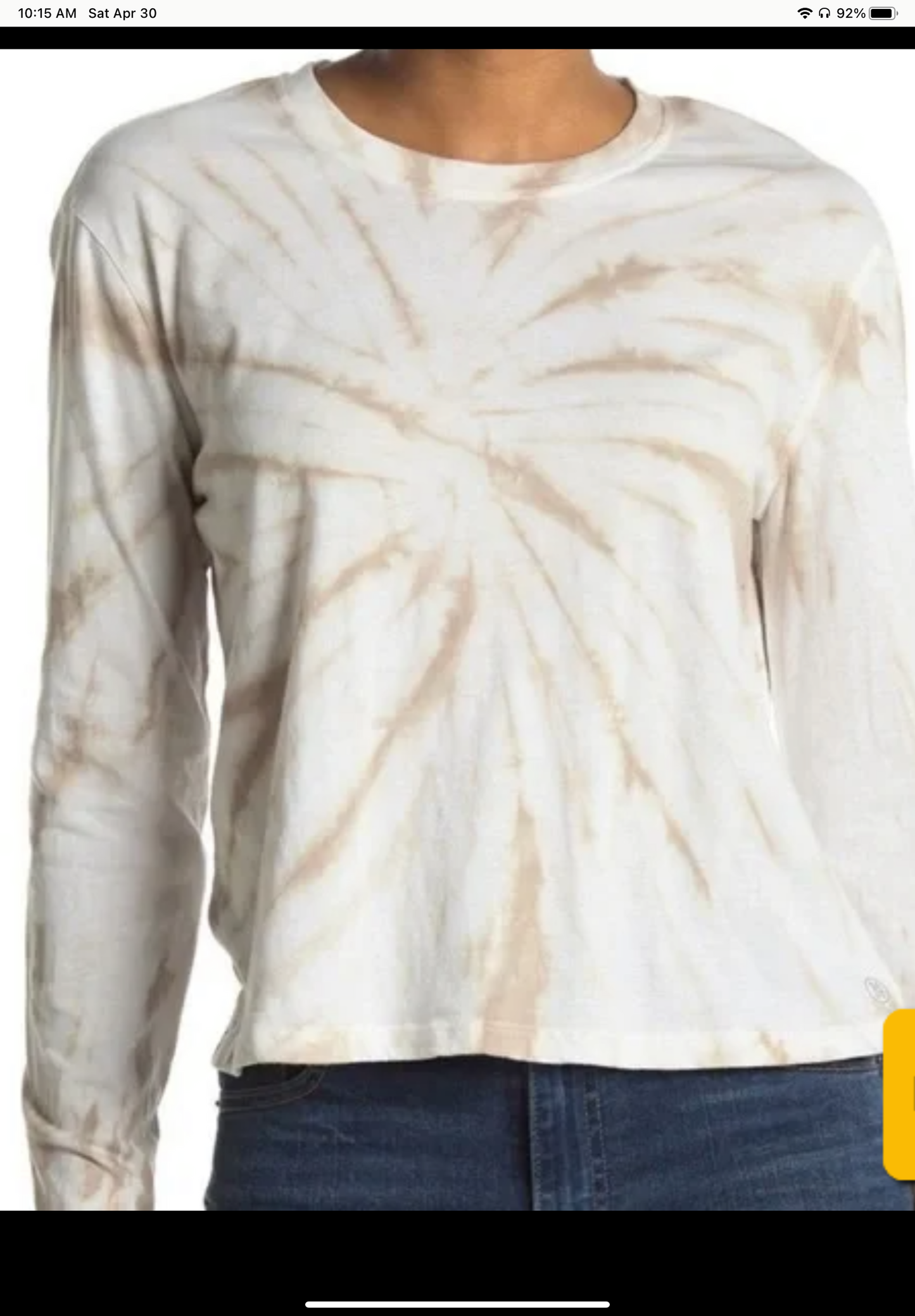 Sage Collective tie dye top
