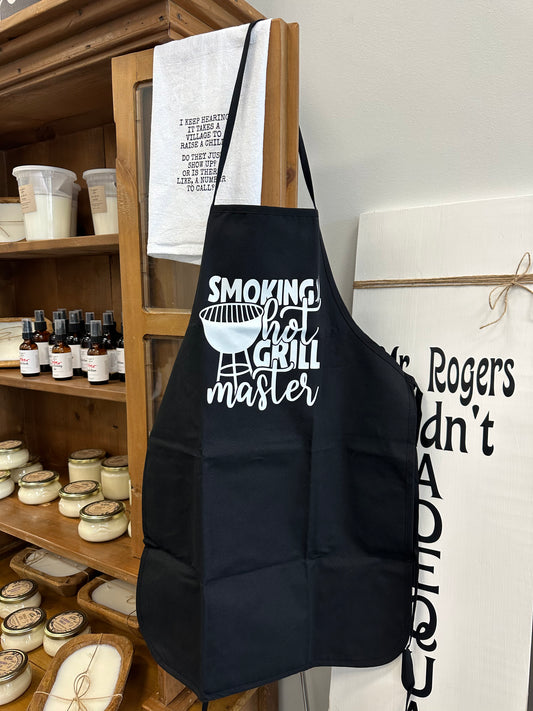 Smoking hot grill master apron