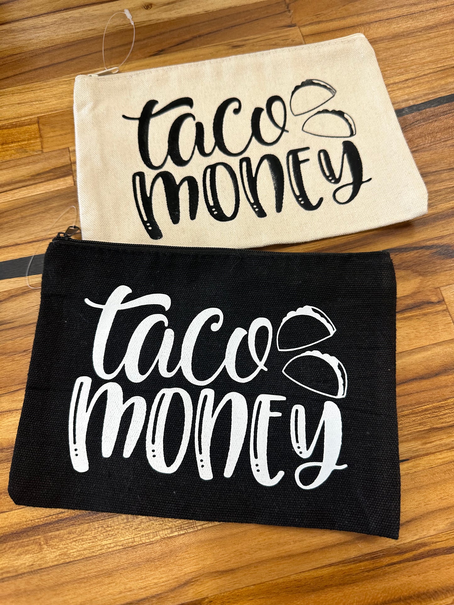 Taco Money Makeup Bag