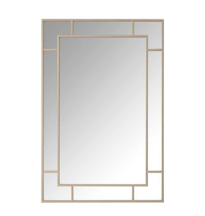 StyleWell Medium Rectangle Champagne Classic Accent Mirror (36 in. H x 24 in. W)