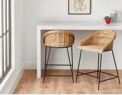 Stylewell Natural Woven Counter Stool