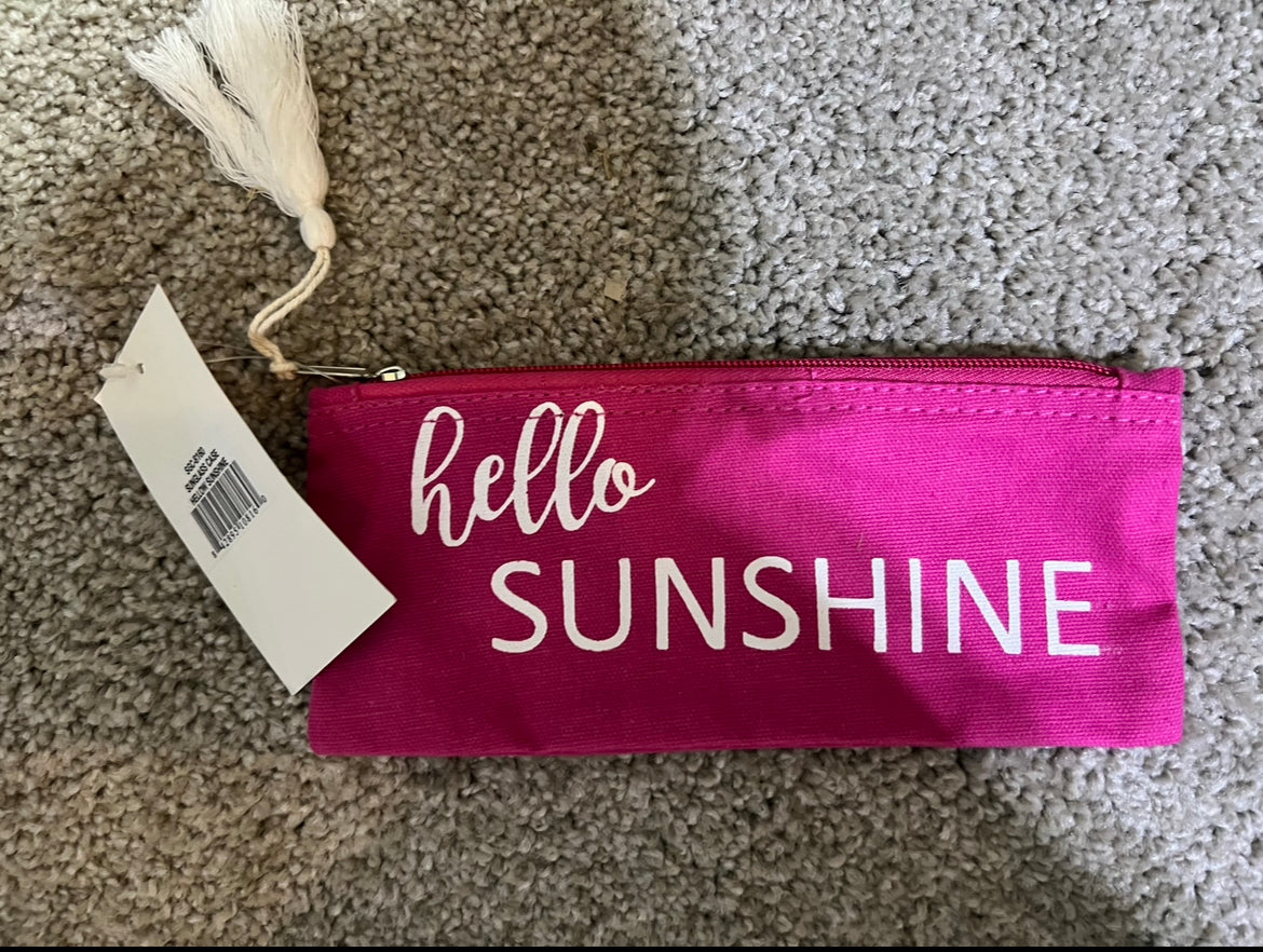 Hello Sunshine pink bag