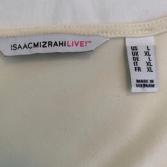 Isaac Mizrahi cold shoulder tunic