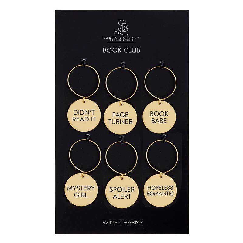 Creative Brands - Wine Charm Set - Book Club