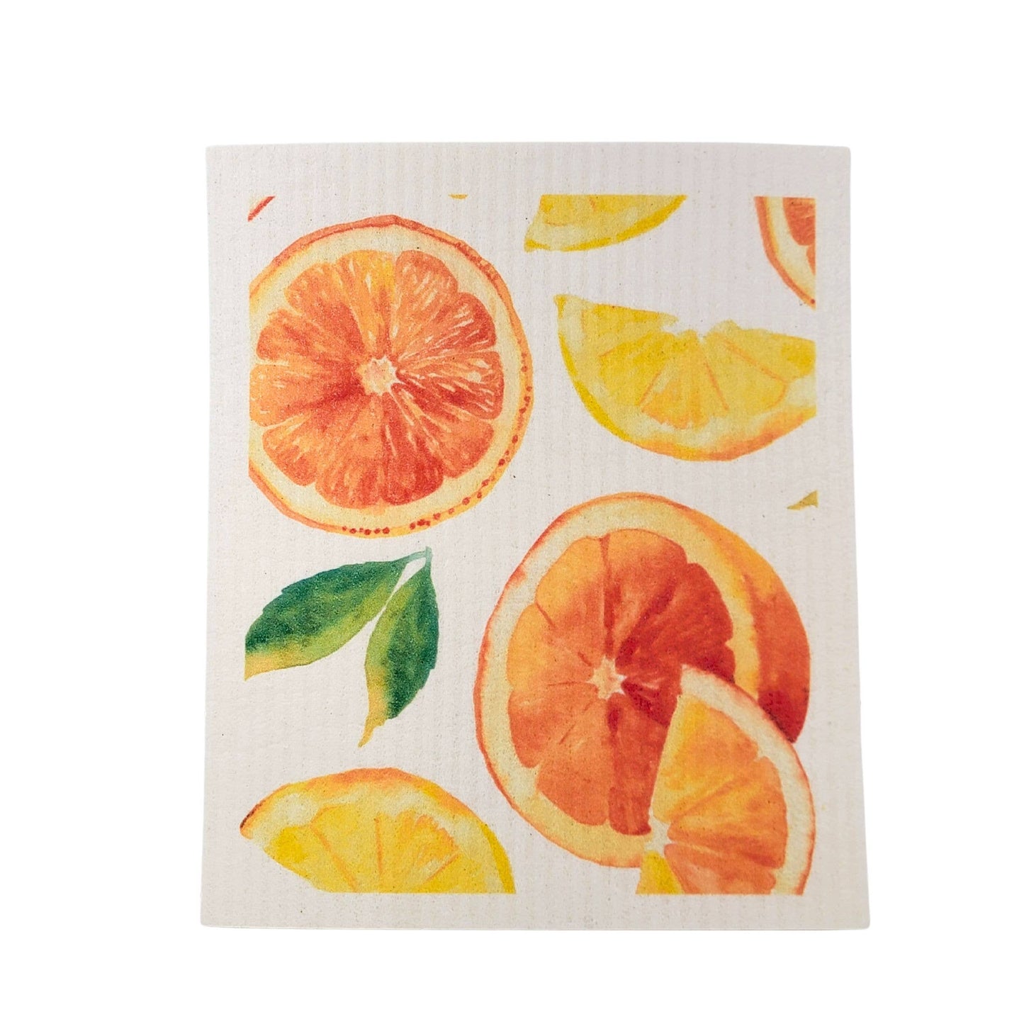 Driftless Studios - Patterned Orange Swedish Dishcloths - Sponge Clothes