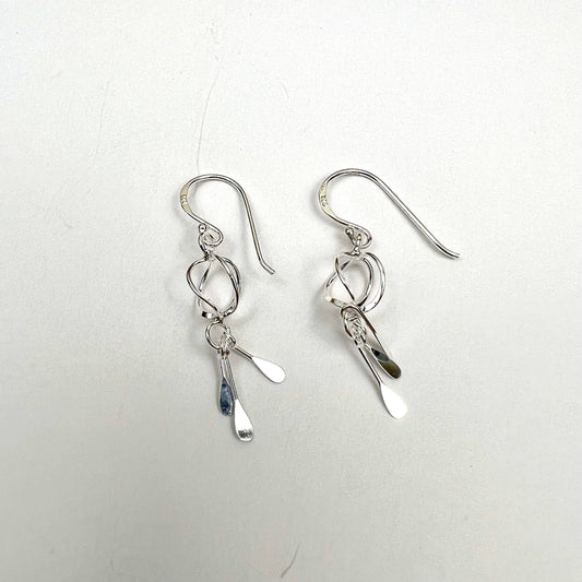 Jackie Gallagher Designs - Kaleidescope Sterling silver dangle earrings
