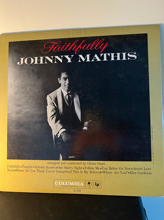 Johnny Mathis – Faithfully - 1959 Columbia CL 1422 Mono Vinyl LP  Mint