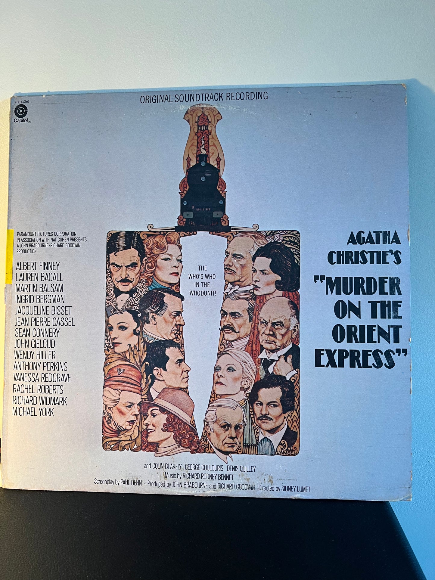 Agatha Christie's Murder On The Orient Express Original Soundtrack Vinyl LP 1974