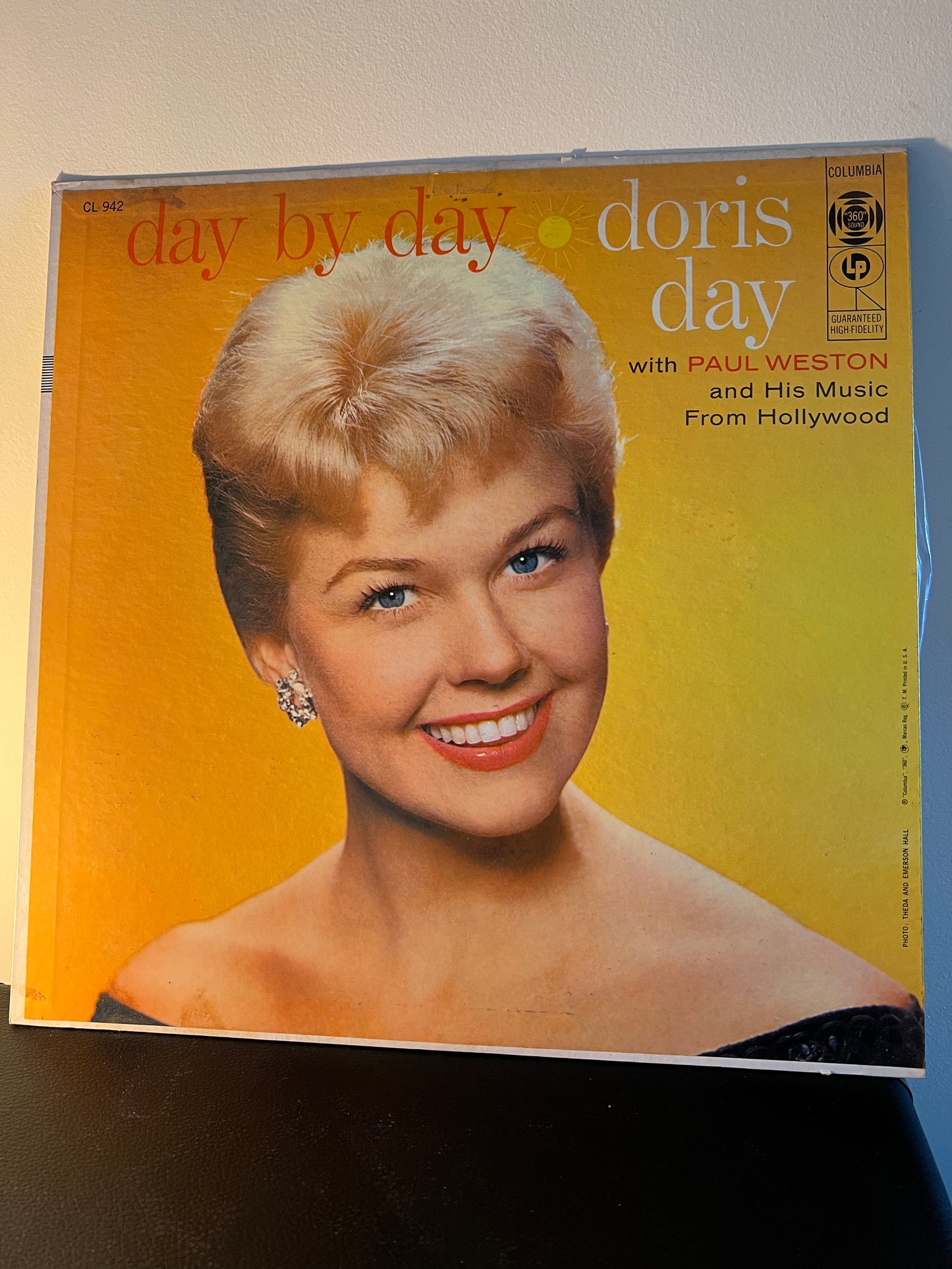 Doris Day Day By Day 33 RPM LP Record Columbia 1956 CL 942