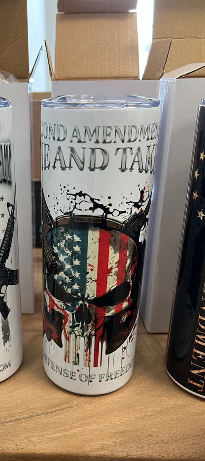 Come and take it patriotic tumbler