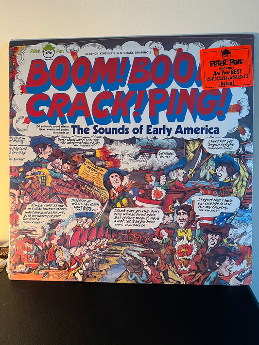 Boom Crack Ping The Sounds of Early America Kids Children History LP