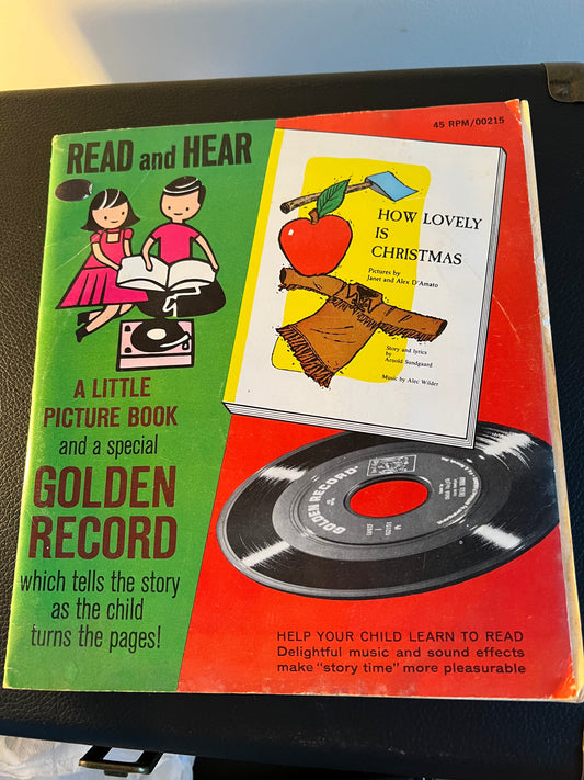 Little Golden Book Read Along And Record Vintage Collectible 45 RPM Christmas