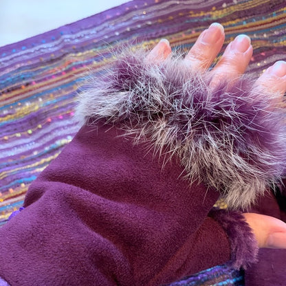 Purple Scarf, gloves